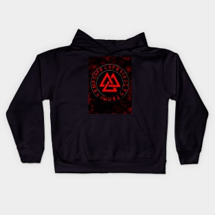 Valknut Norse Symbol Kids Hoodie